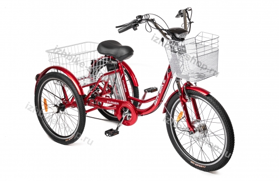 Электрический трехколесный велосипед для взрослых IZH-BIKE Farmer (Фермер) внедорожный (2023)