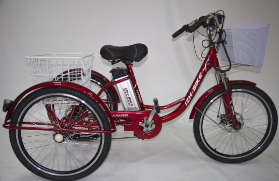 Электрический трехколесный велосипед для взрослых IZH-BIKE Farmer (Фермер) внедорожный (2022)