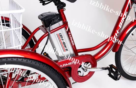 Электрический трехколесный велосипед для взрослых IZH-BIKE Farmer (Фермер) внедорожный (2022)